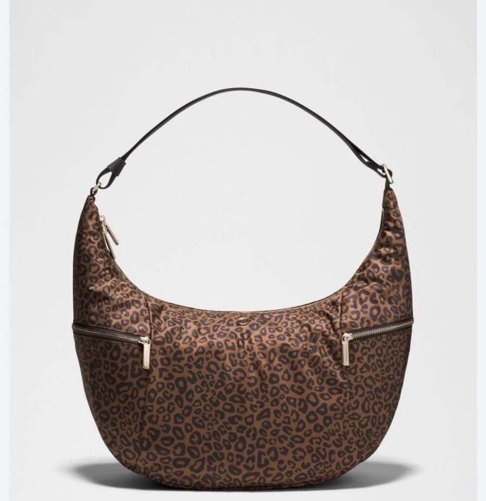 Lululemon 6L Everywhere Large Crescent Bag Leopard Print